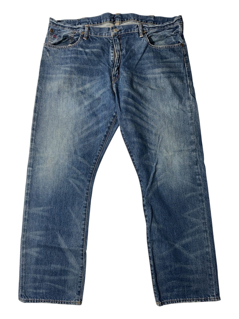 Polo Ralph Lauren mens 40x32 867 classic straight leg denim blue jeans EUC